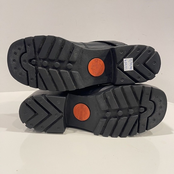 Harley Davidson Motorcycle Riding Boots Womens Size 9.5 Black Leather Buckle Zip - Picture 16 of 16